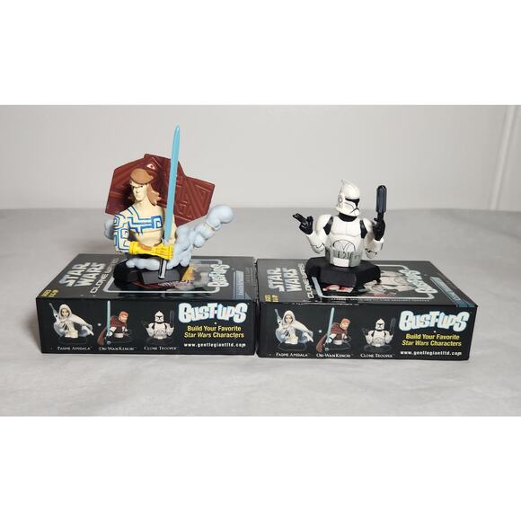 Star Wars Clone Wars 2"-3" Gentle Giant Bust Ups Lot Of 5 Pre-owned - Picture 4 of 7